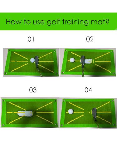 Turf Golf Mat  Premium Golf Hitting Mat with 3 Balls  Divot Daddy Pro Golf Practice mat That Shows Swing Path  Golf Training Mat for Swing Detection Batting - Buy Online on GoSupps.com