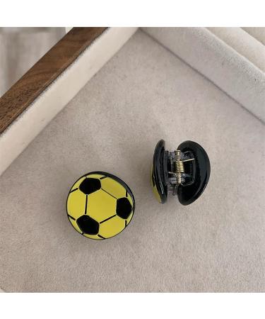 Soccer Hair Claw Clip Funny Claw Clip Hair Banana Barrette Anti-slip Girl Hair Clip Ponytail Clamp Cartoon Hair Clip For Women Kids Orange Soccer - Buy Online on GoSupps.com