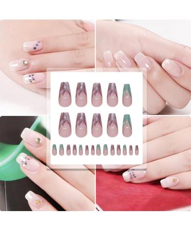 Cute Press on Nails Irregular Multipurpose False Nails Portable Supplies Cute False Nails for Holiday Dates Family Gatherings - Buy Online on GoSupps.com