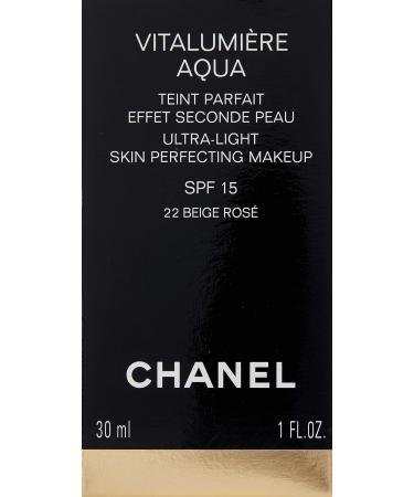Chanel Vitalumiere Aqua Ultra-Light Skin Perfecting Makeup SPF 15-30 ml 22 Beige  Rose