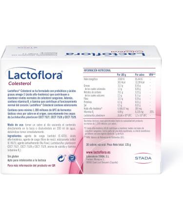 Lactoflora Colesterol Dietary supplement for maintaining normal cholesterol levels 30 sachets - Buy Online on GoSupps.com