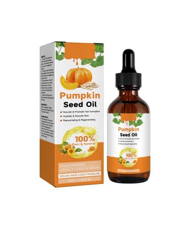 Pumpkin Seed Oil Moisturizes And Hair Roots Thickens Hair Strengthens Hair Softens And Strengthens Hair Hair Care Oil 60ml rzV80 (Orange One Size) One Size Orange