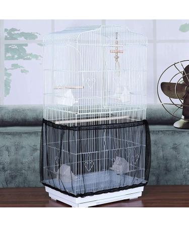 Bird Cage Seed Catcher Cover - Nylon Mesh, Dust-Proof & Breathable - L Black - Buy Online on GoSupps.com