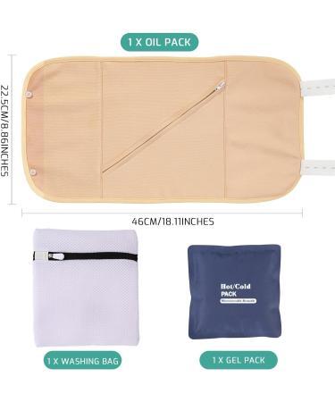 Reusable Organic Castor Oil Pack Kit | Adjustable Essential Oil Care | Self-Conditioning Compress for Circulatory & Digestive Support - Buy Online on GoSupps.com