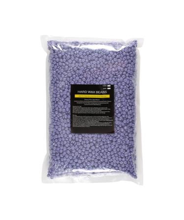 1000 g of professional stepless hair removal wax pearls natural vegetable hard wax pearls for face full body legs armpits bikini pearl wax beans (lavender)