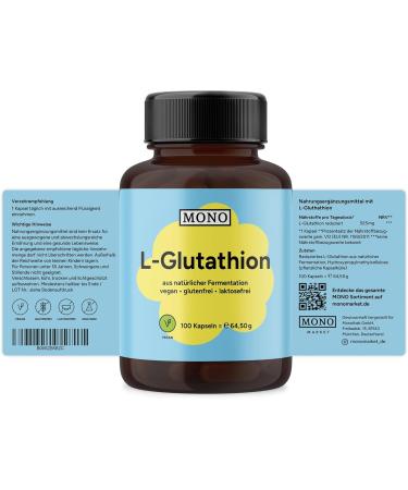 Mono L-Glutathione 1050 mg | Vegan Antioxidant | 100 Capsules | Enhanced 98% Bioavailability | Natural Fermentation | Cellular Health Support - Buy Online on GoSupps.com
