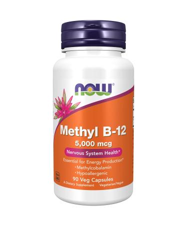 Now Foods Methyl B-12 5000 mcg 90 Veg Capsules
