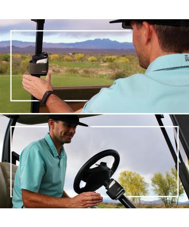 STICKIT Magnetic Rangefinder Strap - Securely Attaches to Golf Carts and Clubs | Slim Adjustable Design - Gen3 Red - Buy Online on GoSupps.com