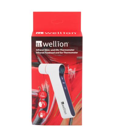 WELLION infrared forehead and ear thermometer 1 piece