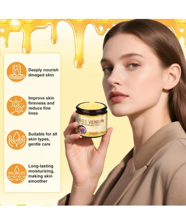 2PCS Bee Venom Skin Restoration Cream Bee Venom Treatment Cream Skin Treatment for Firming Wrinkle Reduction & Moisturizing Suitable for All Skin Types - Buy Online on GoSupps.com