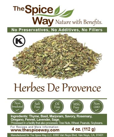 The Spice Way Herbes De Provence - 4oz | Fresh Herb & Spice Seasoning - Buy Online on GoSupps.com