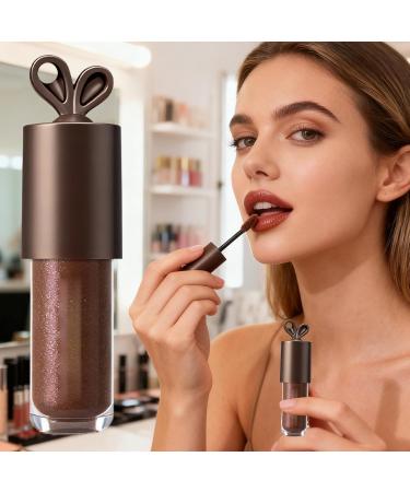 Dark Lip Gloss Moisturizing glossy mirror-effect lip gloss in dark chocolate brown for mature women cosplay beauty birthdays holidays | Smooth moisturizing formula with a glossy finish - Buy Online on GoSupps.com