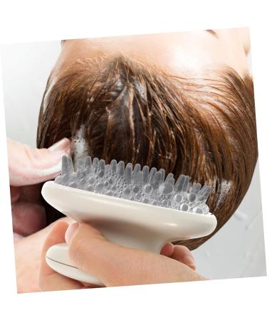 Combined Shampoo Bush & Rubber Scalp Massager | Shower Head Massager for Hair Washing & Scalp Peeling - Buy Online on GoSupps.com