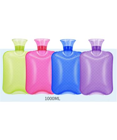ZumZup Hot Water Bottle 1000ML - Velvet Cover Thick Non-Slip & Eco-Friendly | International Shipping - Pink - Buy Online on GoSupps.com