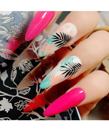 Nail Art Stamping Plate for Valentine's Day Flower Butterfly & Vine Designs | Perfect for Creative Nail Art - Buy Online on GoSupps.com