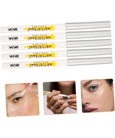Baluue 20 Pcs White Lying Silkworm Pen Pencil Eyeliner White Eyeliner Cream Eyeshadow Women Cosmetics Abs - Buy Online on GoSupps.com