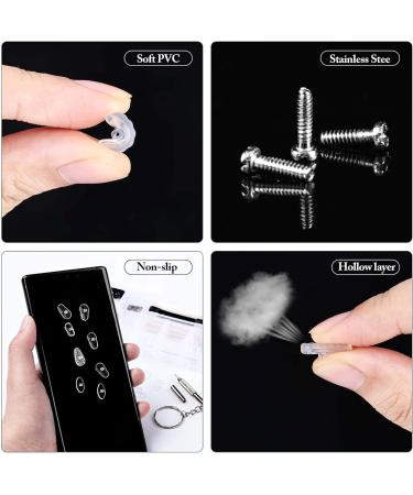Glasses Nose Pads Repair Kit - 30 Pairs Silicone Screw-in Nose Pads with Tweezer and Cloth - Anti Slip Grips for Eyeglasses - Buy Online on GoSupps.com