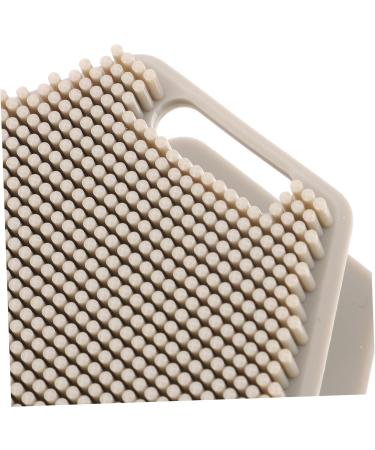 Ipetboom Silica gel cleaning brush face brush beard brush silicone face cleansing brush face cleansing brush scrubber face facial brush face exfoliator makeup brush washbasin 6.50X6.50X4.00CM Grey - Buy Online on GoSupps.com