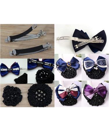 hairnets for bun hair net snoods Net Hair Clip Barrette Hairnet Hair Clip Cover Bowknot Bun Snood Hair Net Hair Accessory for Women - Buy Online on GoSupps.com