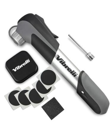 Mini Bike Pump - Presta & Schrader Bicycle Pump - 120 PSI Tire Pump for Road & MTB - No Valve Changing Needed Mini Pump Silver Mini Pump - Buy Online on GoSupps.com