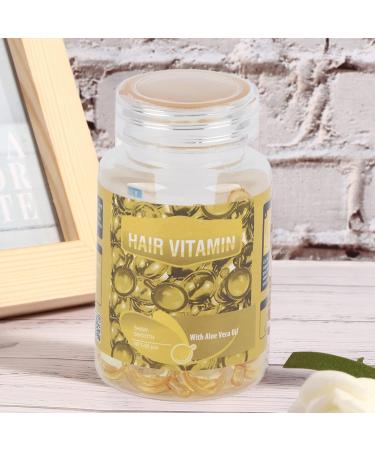 Essential Oil Capsules Vitamins for Hair Care Moisturizing Anti-Frizz Repairing Damage Hair Jojoba Oil 30 Pieces for Dyeing and Perming (Yellow) - Buy Online on GoSupps.com