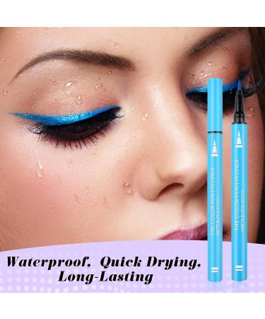 UIIOPJIOM 12 Color Liquid Eyeliner Set - Waterproof & Highly Pigmented Matte Eyeliner Pen for Long-Lasting Colored Eye Makeup - Ideal for Parties & Cosplay - Buy Online on GoSupps.com