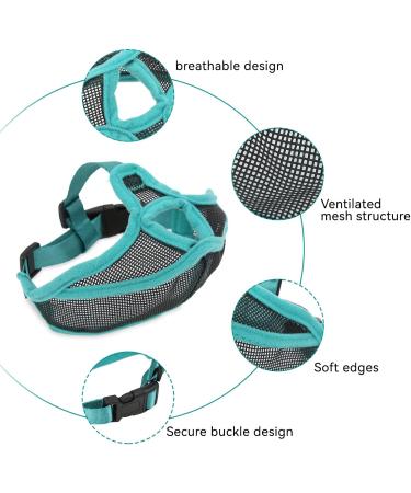 Adjustable Dog Muzzle for Short Snouts | Breathable Anti-Bite Mesh Muzzle for French Bulldogs - Buy Online on GoSupps.com