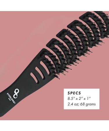 Flex Boar Bristle Brush by Everlong Hair | Flexible Detangling Brush for Wet or Dry Hair | All Hair Types, Extensions, & Wigs - Buy Online on GoSupps.com