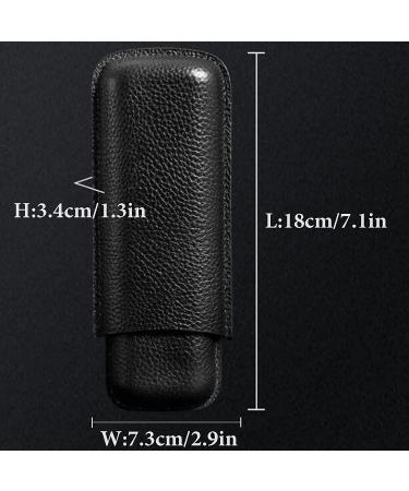Cigar Boxs Humidors Genuine Leather Cigar Box Cigars Case Slim Curved Pressure-Proof Sealed Cigar Humidor - Buy Online on GoSupps.com
