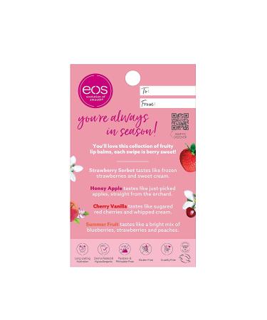 eos Super Soft Shea Lip Balm Sticks Super Fruits Variety Pack - 4 Pack - Buy Online on GoSupps.com