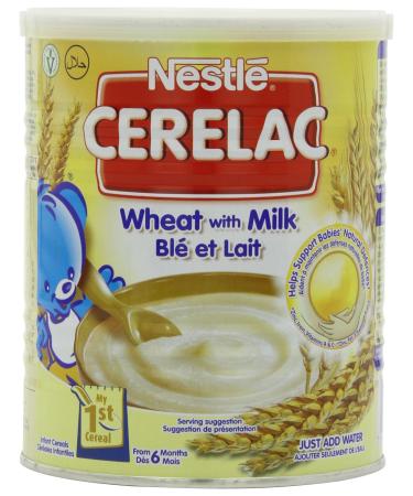 Nestle Cerelac, Wheat With Milk, 14.11-Ounce Cans (Pack of 4)