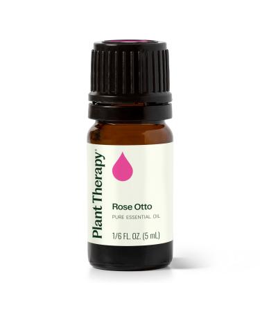 Plant Therapy Rose Otto Essential Oil 5 mL (1/6 oz) 100% Pure Undiluted Aromatherapy Skin Care Relaxing Romantic Aroma Undiluted 0.16 Fl Oz (Pack of 1)