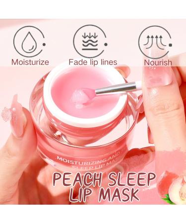 Lip Mask For Women - Peach Lip Sleeping Mask Overnight - Fading Lip Lines Lip Care Lip Repair - Lip Moisturizer for Very Dry Lip - Hydrating Lip Balm Plumping Serum - Sweet Lip Scrub - Buy Online on GoSupps.com