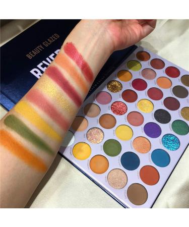 Beauty Glazed Reversal Planet 40-Color Eyeshadow Palette | Waterproof High Pigment Matte & Glitter | Diamond Rainbow Makeup Kit - Buy Online on GoSupps.com