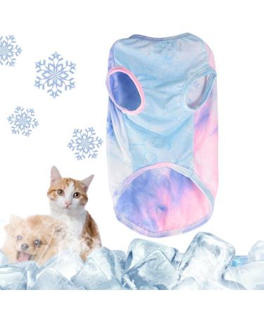 Winmany Cooling vest for dogs summer T-shirt sleeveless tank top pet quick drying sun protection clothing outfit for small medium-sized and large dogs (big colorful) Large colorful