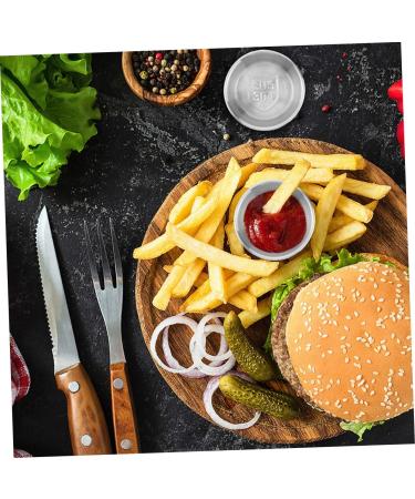 ABOOFAN 15 Pcs Sauce Cup Sauce Dipping Bowl Dipping Bowl Iced Coffee Cup Mini Dipping Small Appetizer Plates Serving Dish Mustard Plate Dishes Side Dishes Stainless Steel Fries - Buy Online on GoSupps.com