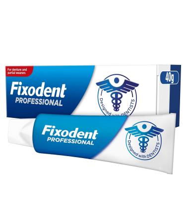Fixodent Professional Denture Adhesive Cream 40 ml Fixdont's Best Hold & Antibacterial Action Precise Application With Super Thin Nozzle Mint - Buy Online on GoSupps.com