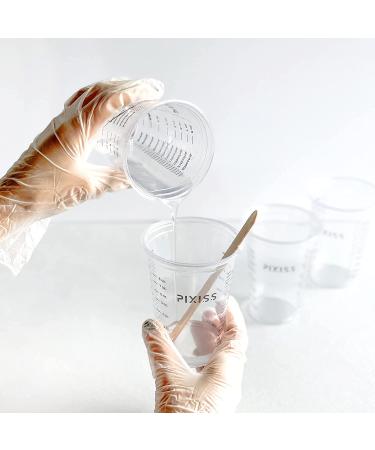 Disposable Epoxy Resin Mixing Cups 10oz 50-Pack - Clear Plastic Measuring Cups for Paint, Resin Supplies - Graduated ML and OZ Measurements - Multipurpose Cooking and Baking Cups - Buy Online on GoSupps.com