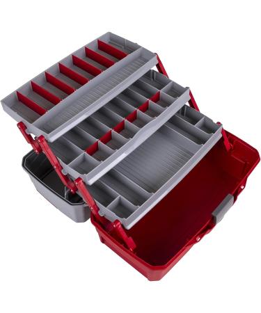Flambeau Outdoors 6383TB 3-Tray Tackle Box - Red/Gray - Buy Online on GoSupps.com