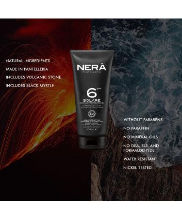 NERA Pantelleria SPF 6 Water Resistant Sunscreen Lotion: Low Protection 200ML Lotion with UVA & UVB Filters for Dehydration and Aging Prevention Men and Women - Buy Online on GoSupps.com