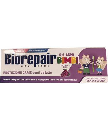 Biorepair Kids 0-6 Oral Care Toothpaste Grape 1.7fl.oz 50ml Pack of 4 - Buy Online on GoSupps.com