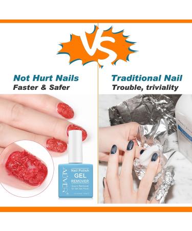 Gel Nail Polish Remover Fast Gel Polish Remover Gel Polish Remover For Nails In 2-3 Minutes Easily & Quickly Don't Hurt Your Nails No Need For Foil Soaking Or Wrapping -15ml (15 ml) - Buy Online on GoSupps.com