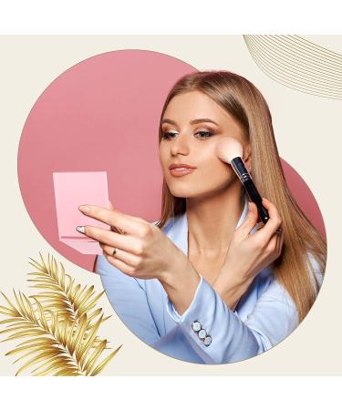 4-Piece Small Folding Travel Mirror Set - Compact Portable Pocket Makeup Mirrors for Women Girls - Stand Up Vanity Mirror - Pink White Green Black - 4.9 x 3.7 Inch - Buy Online on GoSupps.com