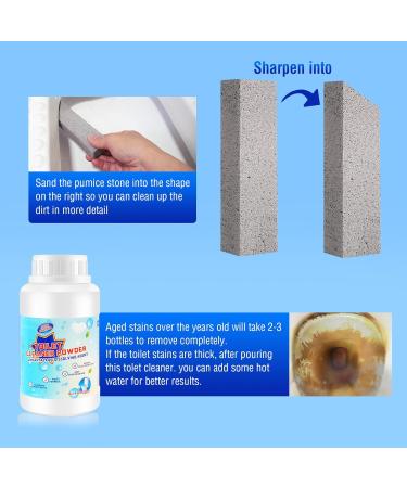 Shop Pumice Stone Toilet Bowl Cleaning Brush - Effortlessly Remove Hard Water Rings & Stains | Perfect for Toilets & Bathrooms - Buy Online on GoSupps.com