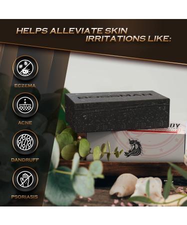 Bossman 4-in-1 Bar Soap for Men - Lavender & Patchouli 4 oz | Beard Wash, Shampoo, Body Wash & Conditioner - Buy Online on GoSupps.com