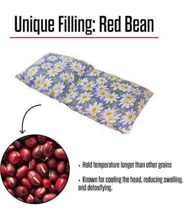 HSP Red Bean Eye Pillow - Soothe Tired Eyes | Hot/Cold Cotton Weighted Cover for Puffy Eyes, Migraine & Strain Relief, Natural Sleep Aid - Light Purple - Buy Online on GoSupps.com