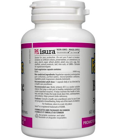 Natural Factors Biotin 5000 mcg - Buy Online on GoSupps.com