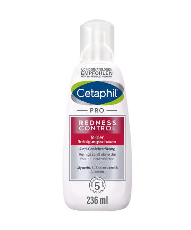 Cetaphil Pro Redness Control Mild cleaning foam 236ml for reddening skin cleans gently without drying the skin reduces tension itching and burning soap -free