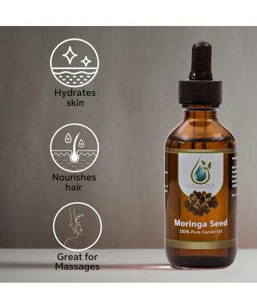 Moringa Oil 100% Pure Cold Pressed Unrefined Virgin | Face Skin Hair & Massage Oil Jade Bloom (2oz) Moringa 4 Fl Oz (Pack of 1) - Buy Online on GoSupps.com