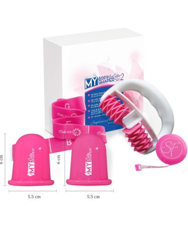 Buy Stephanie Franck Beauty Cellulite Massage Device Set N 2 - My Body Shaper Roller & Silicone Cupping Jars - Tighten Skin with Yoga Band - International Shipping Available - Buy Online on GoSupps.com